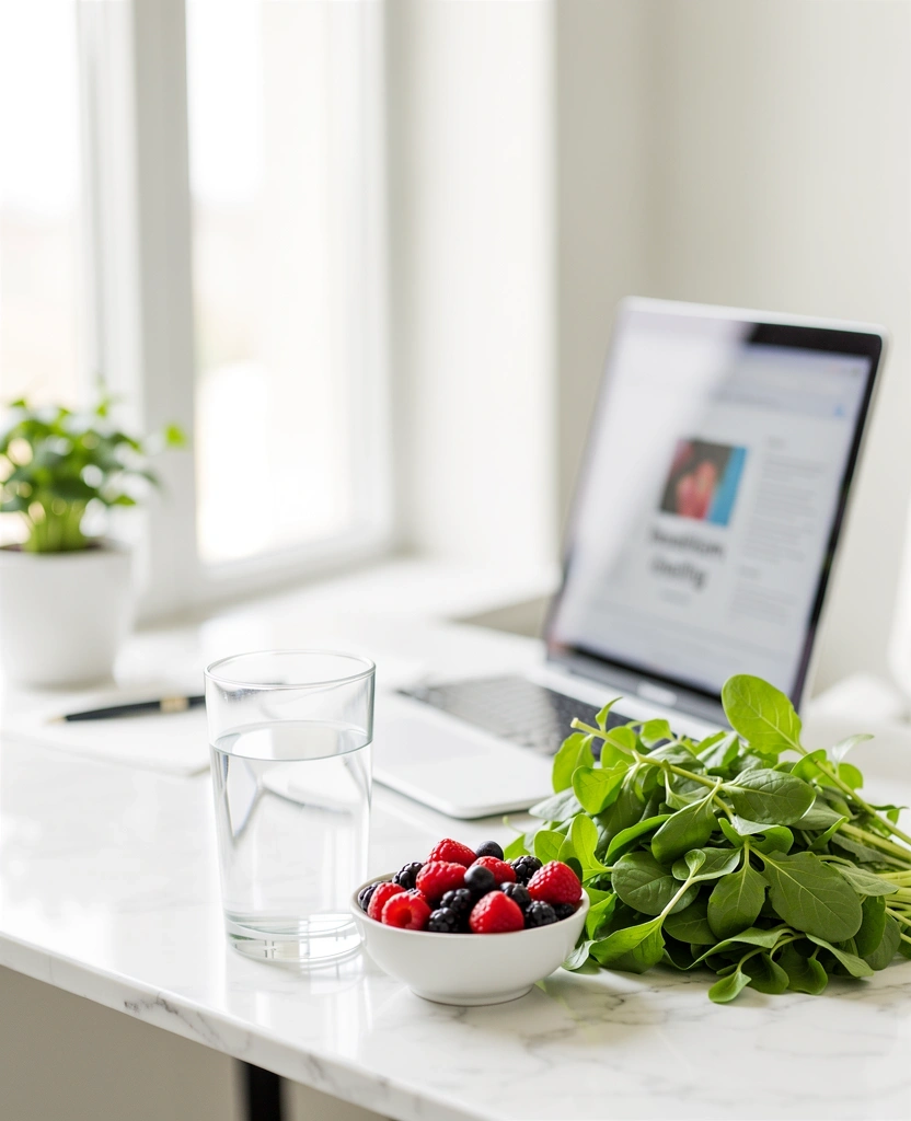 Frische, gesunde Lebensmittel für eine ausgewogene Ernährung